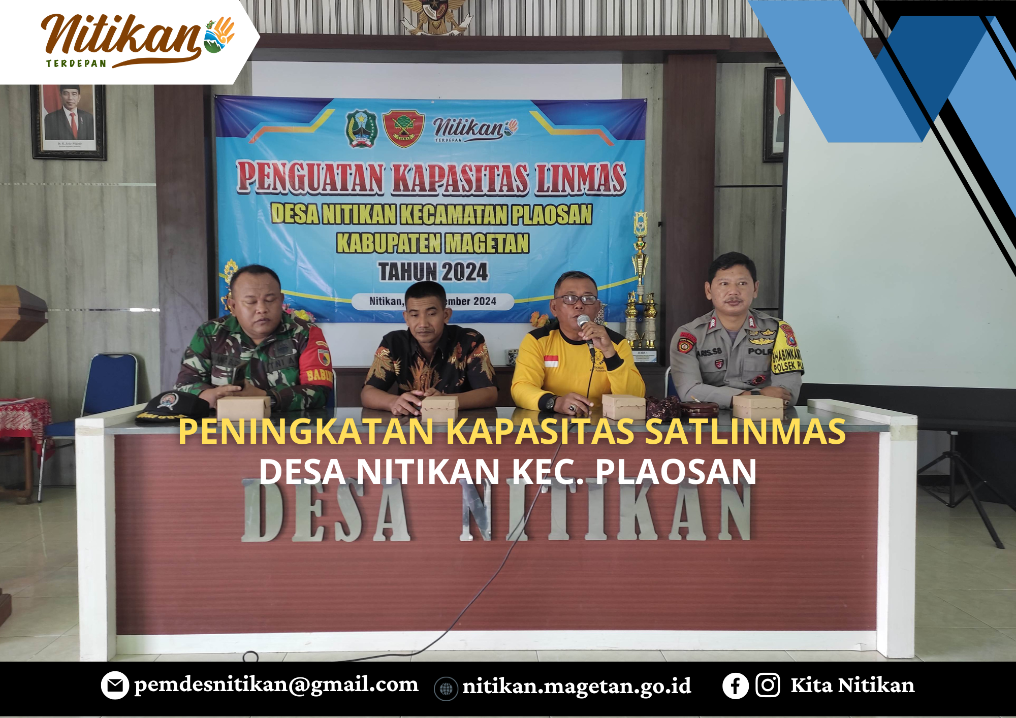 PENINGKATAN KAPASIAS SATLINMAS DESA NITIKAN